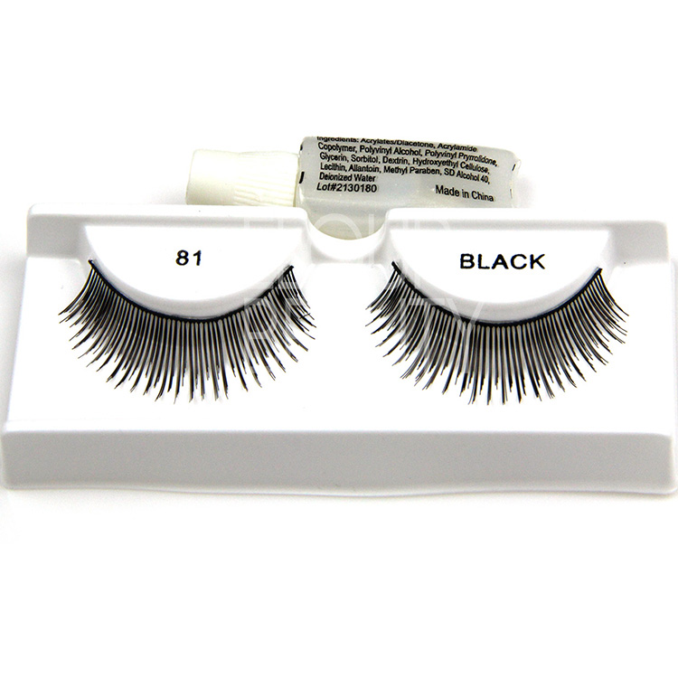 Wholesale supply cheap false eyelashes with lash glue ES65